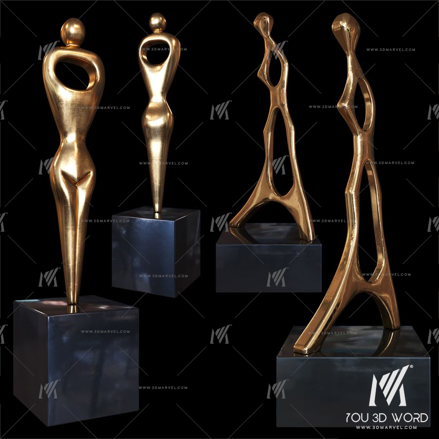 Burlini Alfredo woman sculptures